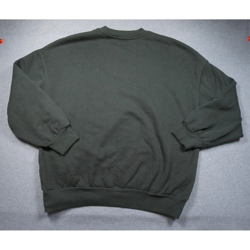 Oak + Fort Sweatshirt Mens Large Oversized Green Crewneck West Coast Pullover